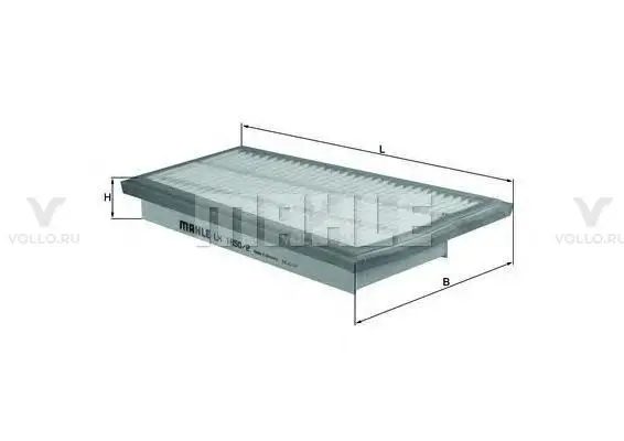 KNECHT LX1850/2 Фильтр воздушный MB W204/211/463/164/251 2.8D-3.2D 05- правый