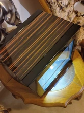 Caja enrolladora de reloj de alta gama, 2, 4, 6, 9, 12, 24, reloj mecánico con Motor de madera Mabuchi, pantalla táctil de cristal LCD, accesorios de almacenamiento