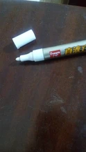 Marcador mágico de color blanco de un solo cabezal marca graso disco óptico vidrio cerámica plástico marcador logstics rotulador