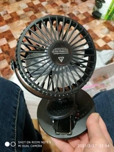 Desk-Fan Usb-Table-Fan Clip-On-Fan Cooling Rechargeable Mini 3-Speeds Rotation 360-Degree