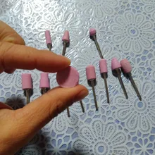 Taladro de cerámica para uñas, cabezales eléctricos de repuesto para manicura, pulido para manicura y pedicura, 12 Uds.