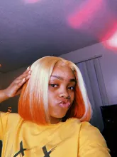 Remy Forte-mechones de pelo ondulado rubio con cierre, extensiones de pelo ondulado mechones brasileños naranja, 3 mechones de cabello humano con cierre