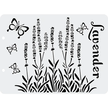 

Stencil plastic 12,5 х17см "craft Premier", "lavender scent", Art. V0017