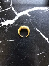 XIYANIKE de Plata de Ley 925 abierto de oro anillos para las mujeres Irregular calado geométrico de la fiesta de cumpleaños de accesorios, regalos, joyería