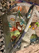 Manta de juego para gatear para bebés, estera multifunción para gatear con valla, juguetes de iluminación, 0-18