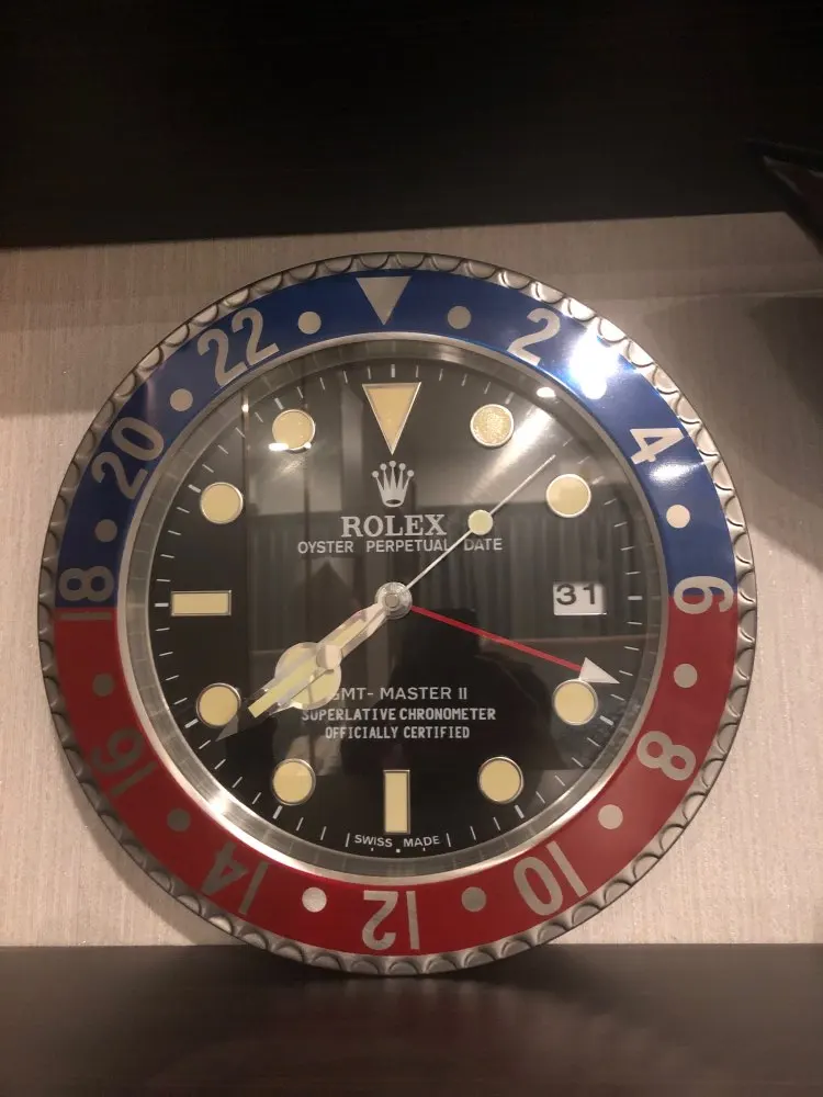 ROLEX WALL CLOCK INSPIRED GMT MASTER 2 ‘PEPSI’ EDITION RL11