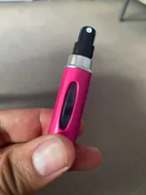 Botella de Perfume de alta calidad, 5ml, Mini PULVERIZADOR DE Metal, atomizador de Perfume de aluminio rellenable, tamaño de viaje, 1 ud.