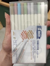 STA Fineliner-rotulador metálico de punta de fieltro, lista de pinceles, diario para dibujar, material de arte de papelería escolar, 10 colores