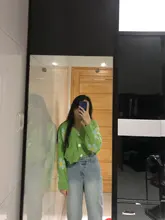 Estilo Preppy de punto con flores Cardigans suéter mujeres cuello en V suelto elegaht Thicked Pull Femme imprimir abrigo corto Casual