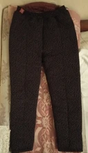 Velvet Pants Leggings Straight Trousers Printed Skinny Fleece Warm High-Waist Stretch