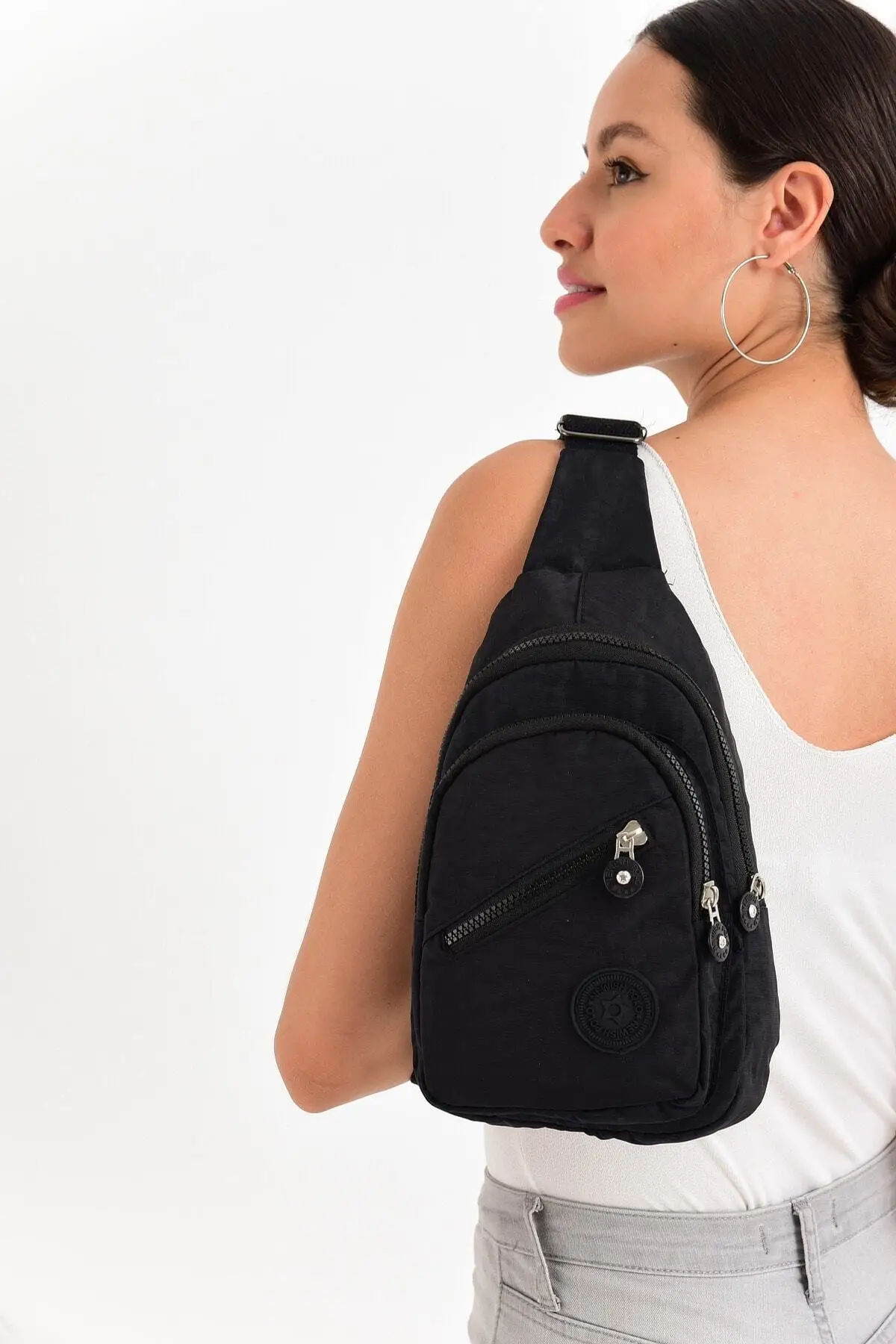 Women High Capacity Handbag Casual Fashion Accessories Phone Coin Purse Shoulder Strap Multi Compartment Zipper Handbag