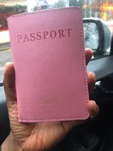 Funda de pasaporte de cuero mate grabada, personalizada, para hombre y mujer, para viaje, tarjetero