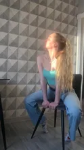 TALANG-coleta de pelo rizado largo de 22 pulgadas, resistente al calor, cola de pelo sintético con cordón, extensiones de cabello