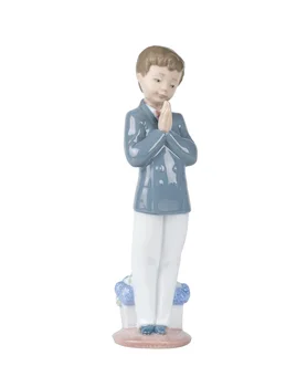 

NAO Figure We 'Re Going to Pray. Sculpture Decoration Celebration. First Communion Porcelain