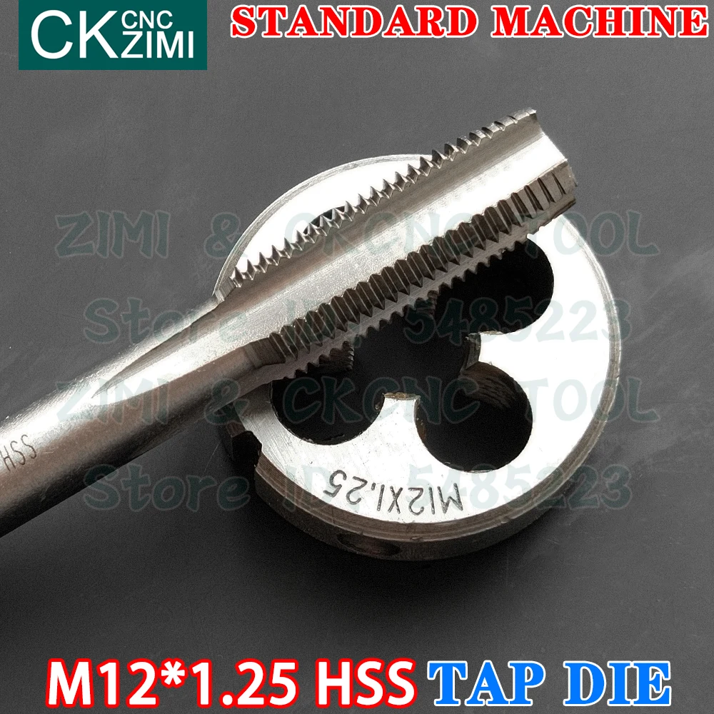 M12 X 1.25 PHITUODA 12 X 1.25 HSS Etric Thread Tap And Die Set, Right  Hand... M12x1.25 Tap And Die