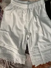 WEPBEL-pantalones cortos de encaje estilo Lolita para mujer, bombachos con volantes de calabaza, ropa interior holgada de cintura alta elástica