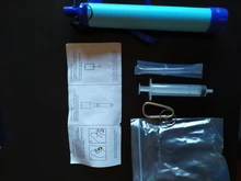 Purificador de agua para exteriores, para acampar, senderismo, supervivencia, portátil, filtro de agua