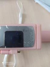 FLOVEME-Mini palo de Selfie con cable, trípode plegable, monopié, palo para selfies con espejo, de mano, 3,5mm, Control de línea de Audio para IOS y Android