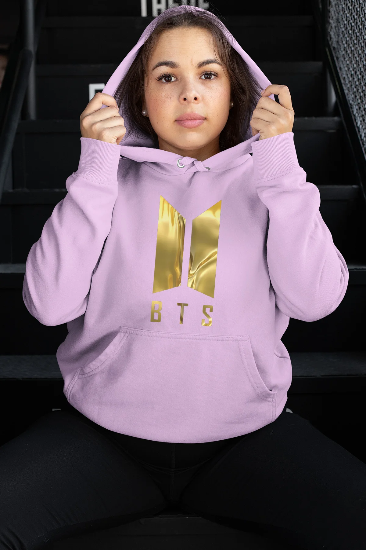 Angemiel Wear BTS корейский розовый женский свитер с капюшоном | Женская одежда