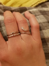 CANNER 925 anillos de plata esterlina para mujeres bonita serpiente apertura redonda anillo de plata 925 de joyería fina minimalista regalo anillos