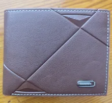 Billetera de cuero de negocios para Hombre, Billetera de marca de lujo, monedero delgado para Hombre, Billetera delgada para tarjetas de crédito, Portafoglio
