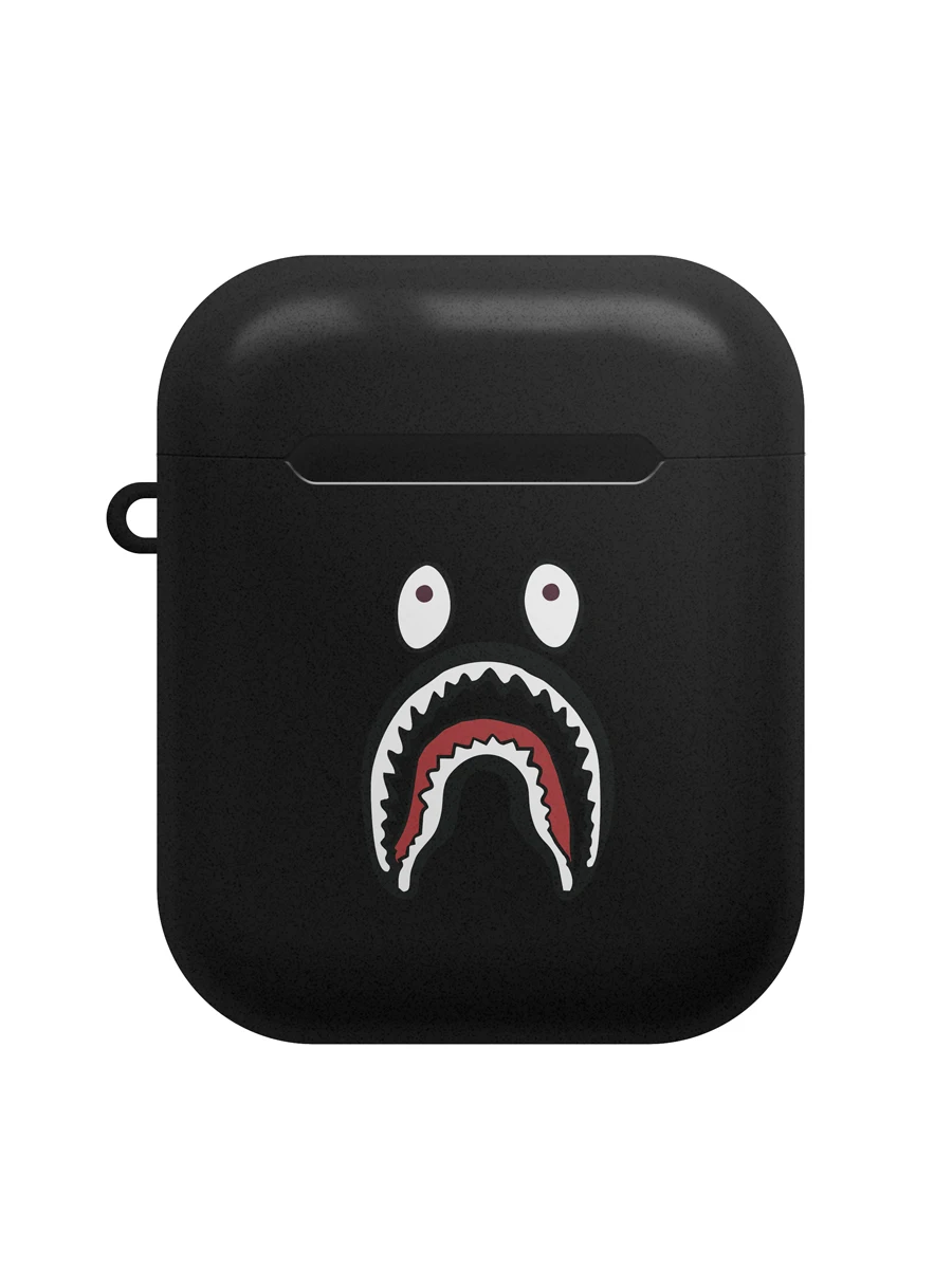 Чехол для AirPods &quotBape Shark&quot глянцевый черный | Электроника