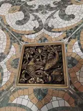 Floor Drains Strainer-Cover Bathroom-Deodorant Euro Antique Brass Square Grate-Waste