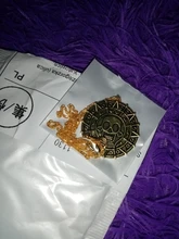 Colgante de plata de ley con moneda azteca de Piratas del Caribe, medallón Vintage de bronce dorado de Jack Sparrow, venta al por mayor