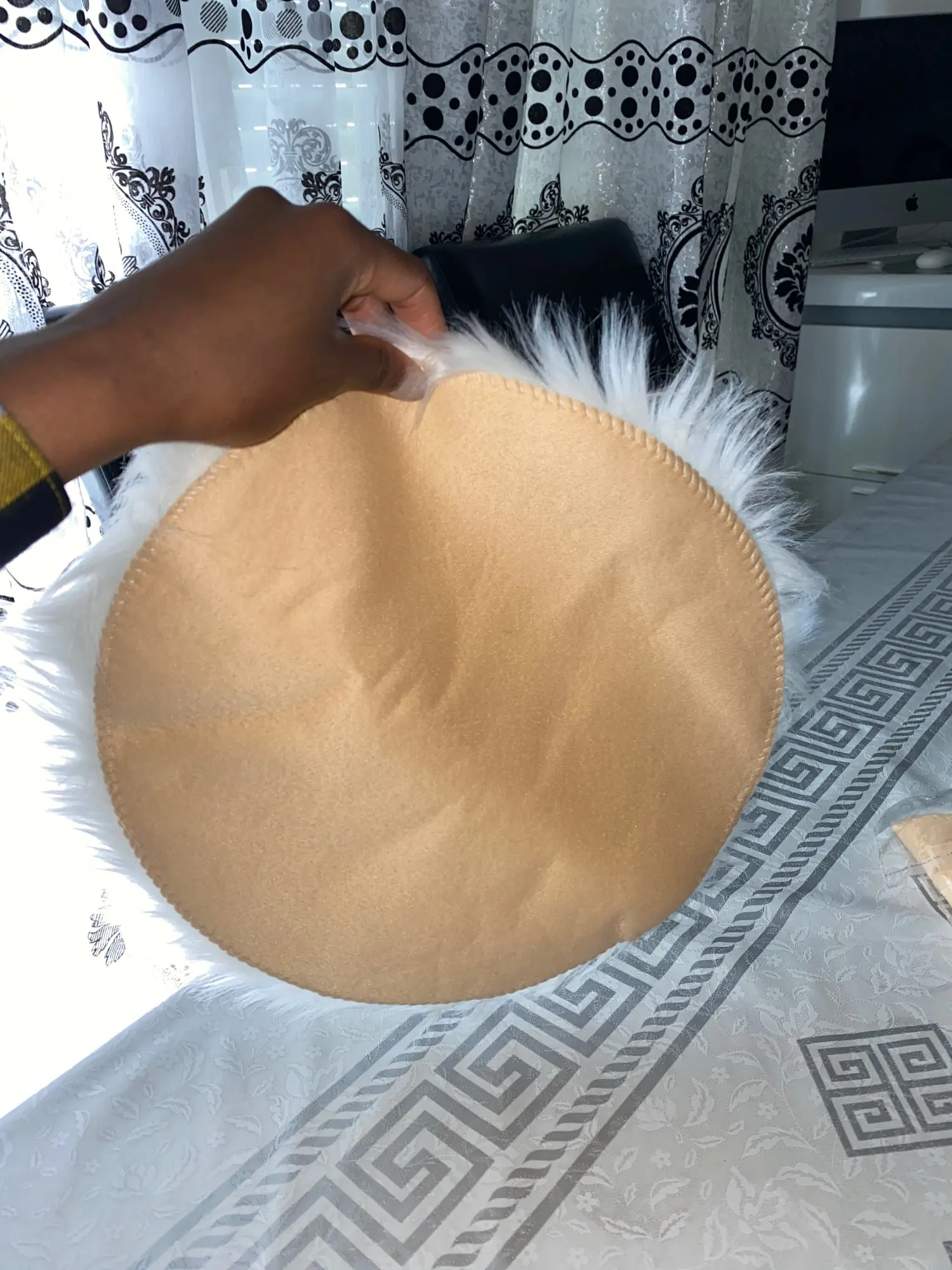 30 X30cm elegancka miękka sztuczna skóra owcza dywan obicia na poduszki sypialnia sztuczny koc ciepły dywan siedzenia futro mata