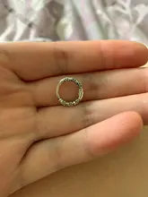 Pendientes de aro de Plata de Ley 925 Vintage para mujer, pendiente con patrón, joyería de plata, novedad de Corea