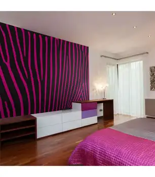 

Photo Mural-Zebra pattern (violet)