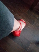 Zapatos de salón de baile latino para mujeres/niñas/señoras, Tango y Salsa, tacón alto, satén, Blanco PU, rojo, profesional, nuevo
