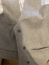 Chaleco fino de negocios para hombre, traje de Tweed de espiga de lana de champán, chalecos de traje sin mangas hechos a medida para boda