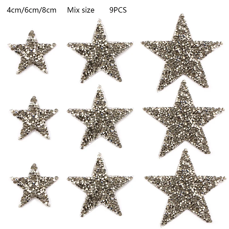 Jet hematite 9pcs