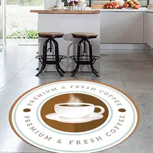 Еще коричневый свежий кофе чашки 3d шаблон печати противоскользящие задние круглые кухонные ковры области ковры для гостиных