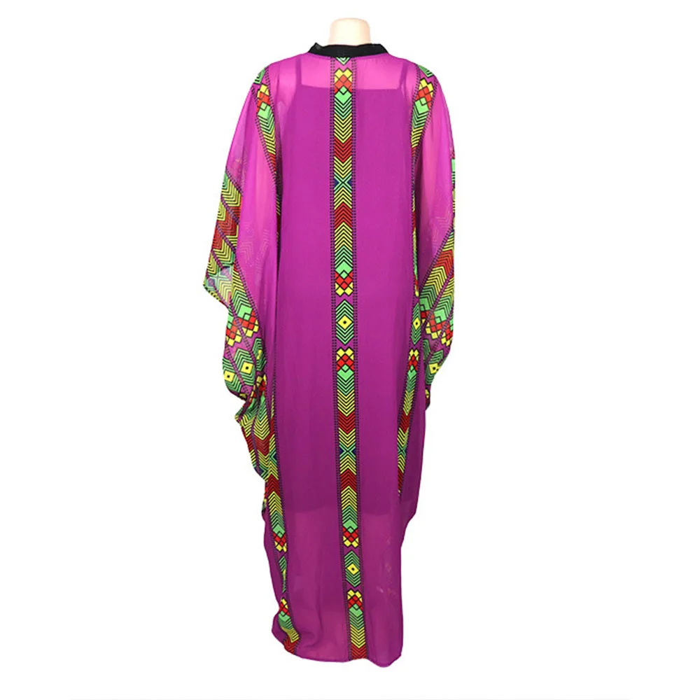 African dress for women kaftan maxi long dress dashiki chiffon bubu gowns robe for evening Party (5)