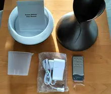 Humidificador de aire ultrasónico de 500ML, con Control remoto difusor de Aroma, luz LED que cambia de 7 colores, difusor de aceite esencial eléctrico inteligente