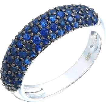 

Sargon jewelry ring with 73 white gold sapphires