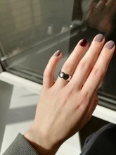 XIYANIKE de Plata de Ley 925 abierto de oro anillos para las mujeres Irregular calado geométrico de la fiesta de cumpleaños de accesorios, regalos, joyería