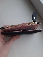 Cartera pequeña para mujer, monedero pequeño, billetera pequeña con broche para tarjeta de mujer