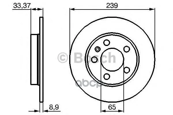 Тормозной Диск 0986478481 Bosch арт. 0986478481