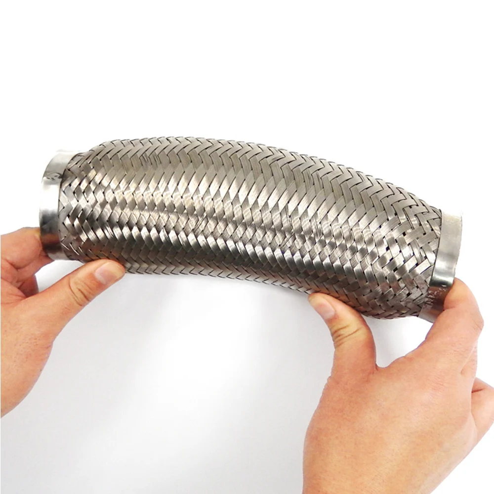 Automobile stainless steel flexible connection exhaust bellows hose high temperature high pressure to eliminate abnormal noise exhaust assembly