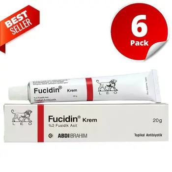 

Fucidin Cream 20g Pimples (6pcs) , Dermatitis, Acne scars, Wrinkles and Psoriasis, Long Expiry, Free Shipping