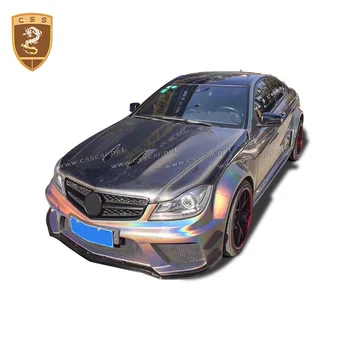 

CSSCAR Carbon Bonnet Fit For 08-11 Mercedes Benz W204 C63 Sedan Coupe Series Hood Cover AMG Style Auto Accessories