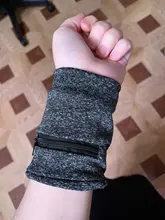 Sweatband Wrist Wallet Protector Storage-Bag Hand-Guards Zipper Running Unisex