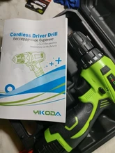 Cordless Drill Power-Tools Electric-Screwdriver Lithium-Battery YIKODA Rechargeable Household