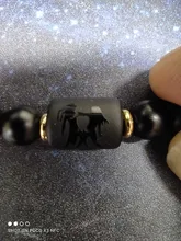 Abalorios de piedra negra para Hombre y mujer, pulsera con constelación de 12, para parejas, Moda Masculina