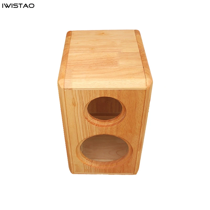 IWISTAO HIFI 2 Way 5 Inch Bookshelf Solid Wood