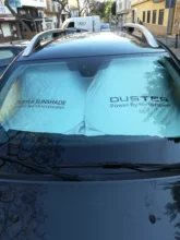 Parabrisas del coche cubierta tipo parasol para Dacia Duster 1,0 Tce Turbo 1,4 Logan 1,6 Mpi Dci Mcv Sandero R4 accesorios Anti UV Reflector