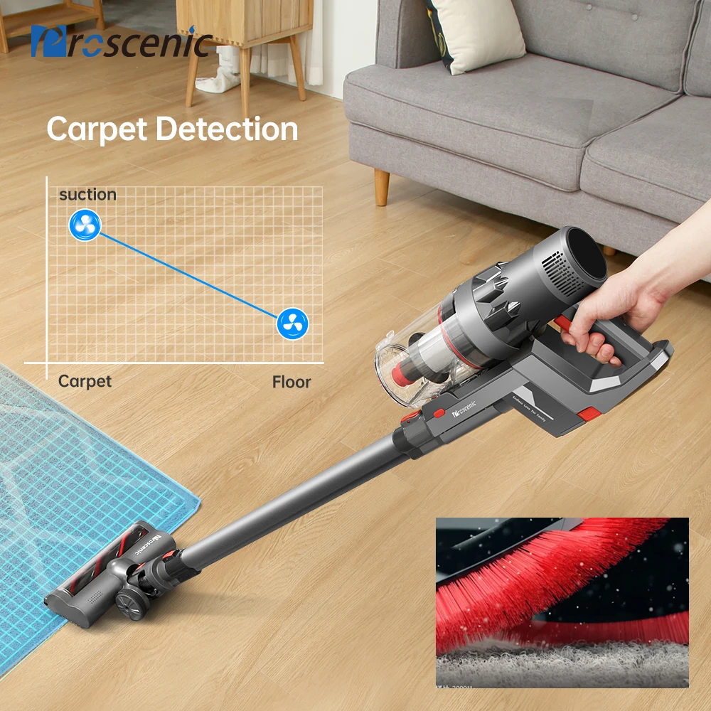 US $263.20 Proscenic P11 Cordless Vacuum Cleaner Handheld Mop Vacuum 25kpa Powerful Motor Removable Battery 3 Adjustable Suction Modes